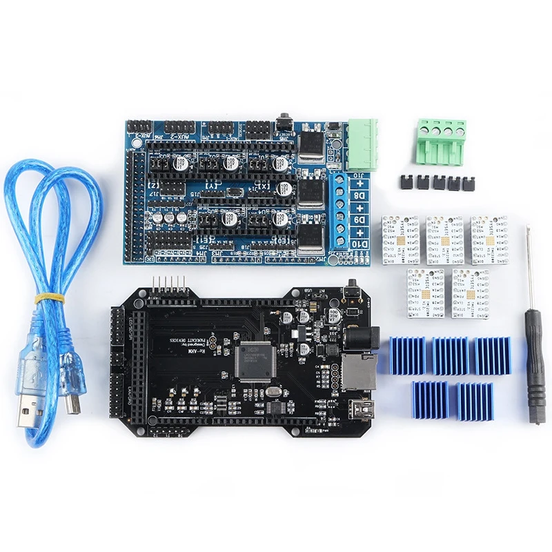 Clone Re-Arm 32 бит материнская плата Ramps 1 5 и 12864 ЖК-дисплей с драйвером Tmc2208 для деталей