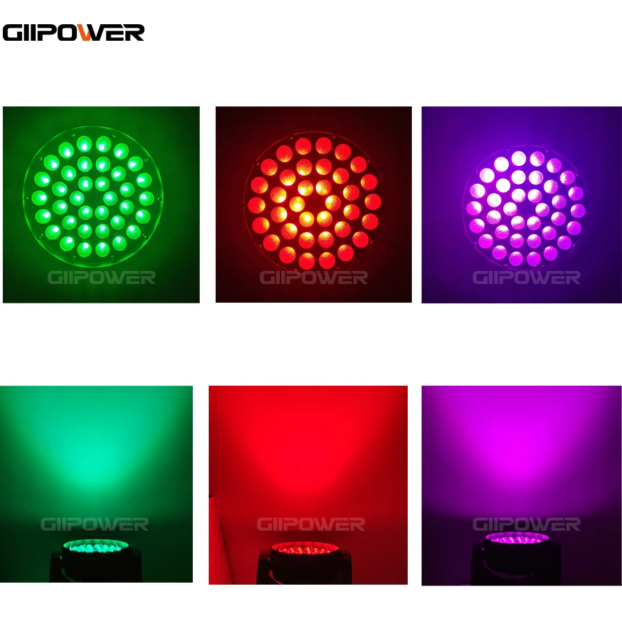 4 шт./лот диско движущаяся головка Zoom Led Wash rgbwauv 36x12w 36x15w 36x18w lLyre DMX | Освещение