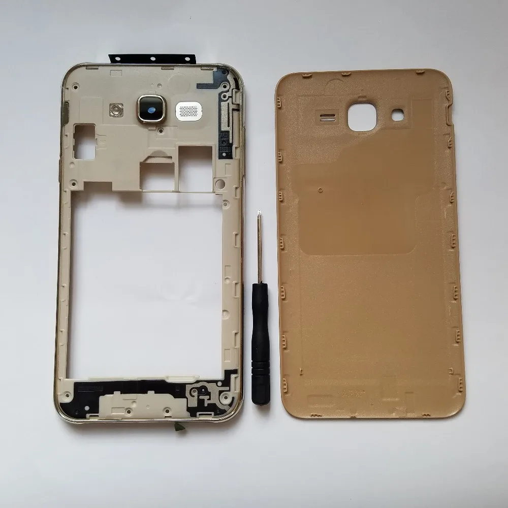Оригинальный Корпус для телефона Samsung Galaxy J7 Neo J701 J701F J701M задняя крышка средней