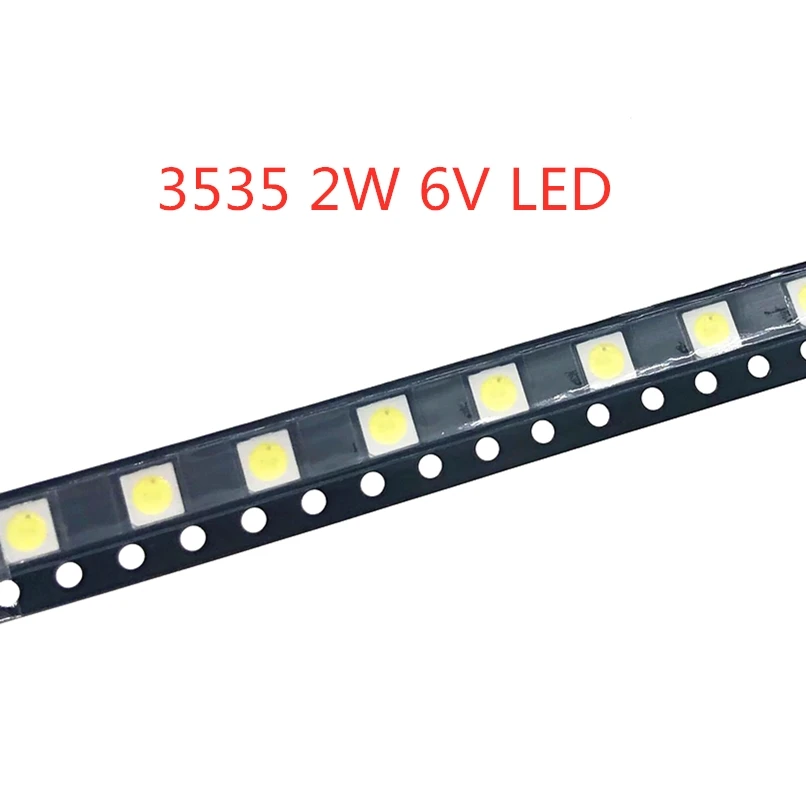 50-1000 шт 2 Вт 6 в 3 в 1 Вт 3535 SMD светодиодный светильник для замены LG Innotek lcd tv задний светильник с бусинами для ТВ подсветка диод для ремонта