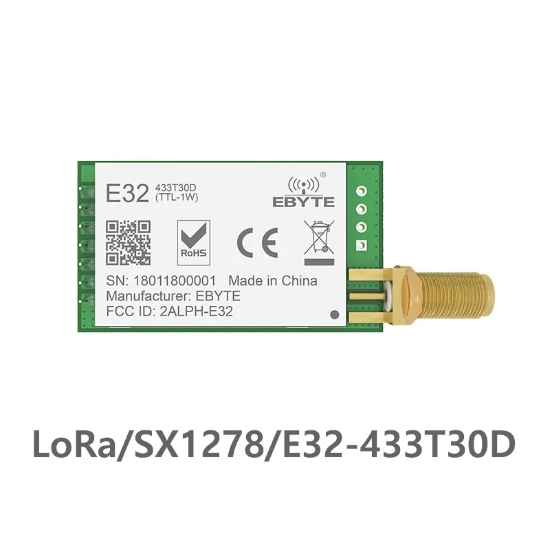 E32 433T30D Lora большой диапазон UART SX1278 433 МГц 1 Вт SMA антенна IoT uhf беспроводной
