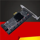Chi a Mining 20 портов SATA 3 6G к PCI Express контроллеру, плата расширения PCIe к SATA III, конвертер PCIE, переходник для ПК, Новинка