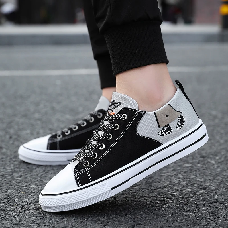 UPUPER/2020 Повседневная мужская парусиновая обувь Классическая для студентов с