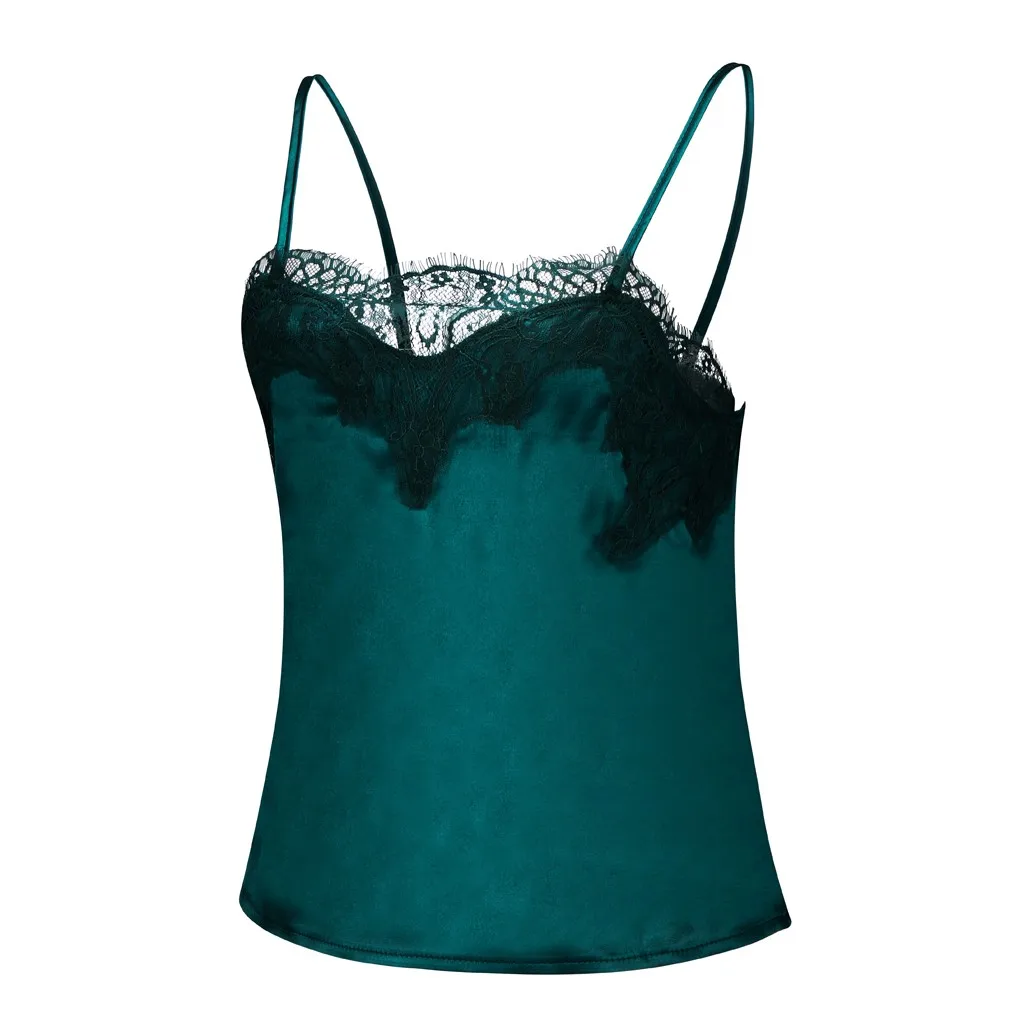 Женский сексуальный топ с бретельками кружевной Атласный блестками лето 2020 |