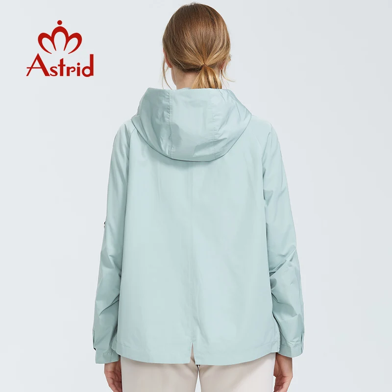 Trench Coat spring autumn coat women Hooded Solid color short coat trench big coat for women High Quality new style AS-9045