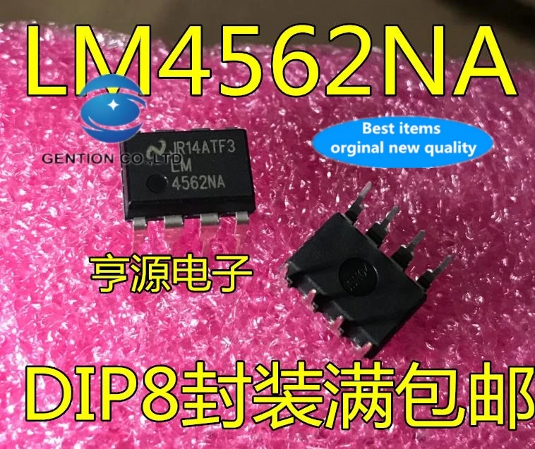 

10 шт., 100% оригинальный новый фотоаппарат LM4562NA dual op amp, можно модернизировать, уровень лихорадки LM4562 dip-8