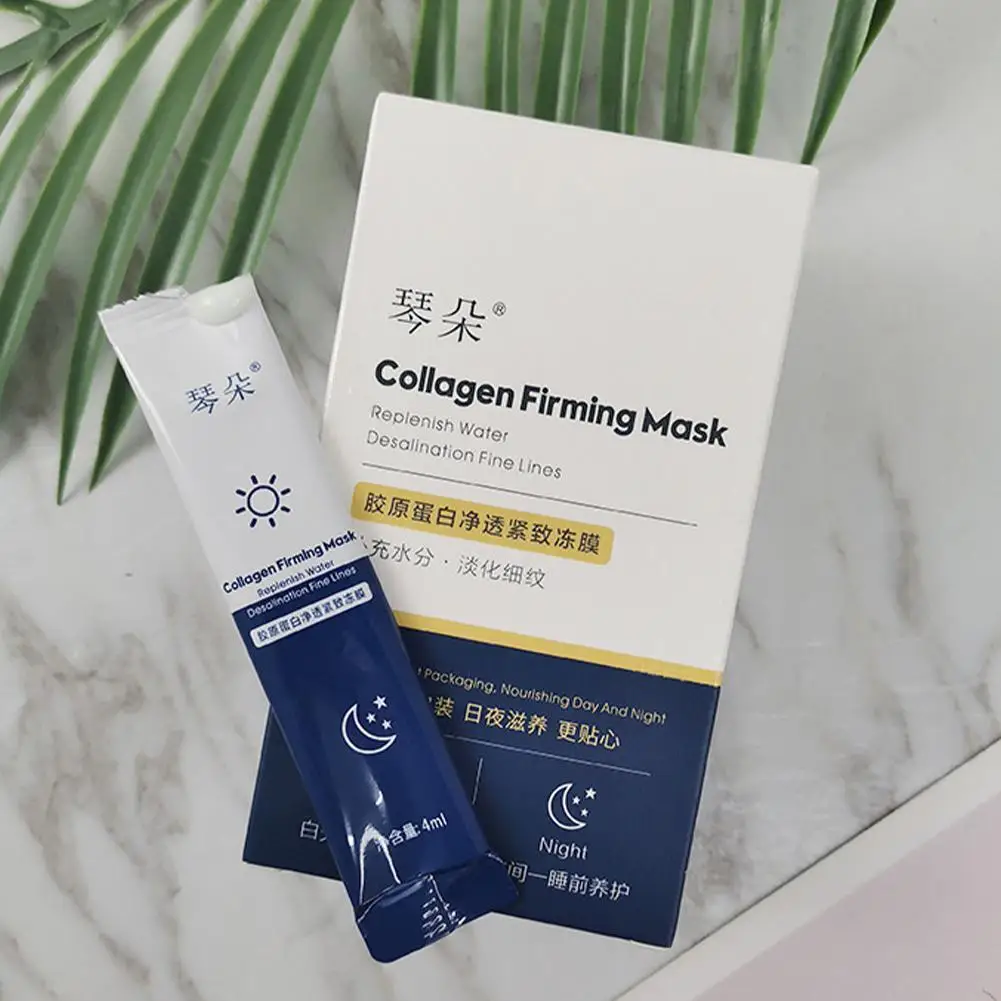 

Коллагеновая маска для сна от морщин, Корейская увлажняющая укрепляющая осветляющая кожа B9P6