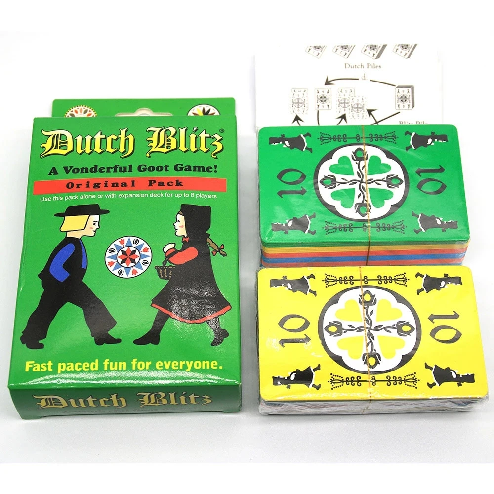 

Dutch Blitz All English Basic Expansion Set Board Game Family Fun Party Card Game Parent-child Interaction Family Fun Games