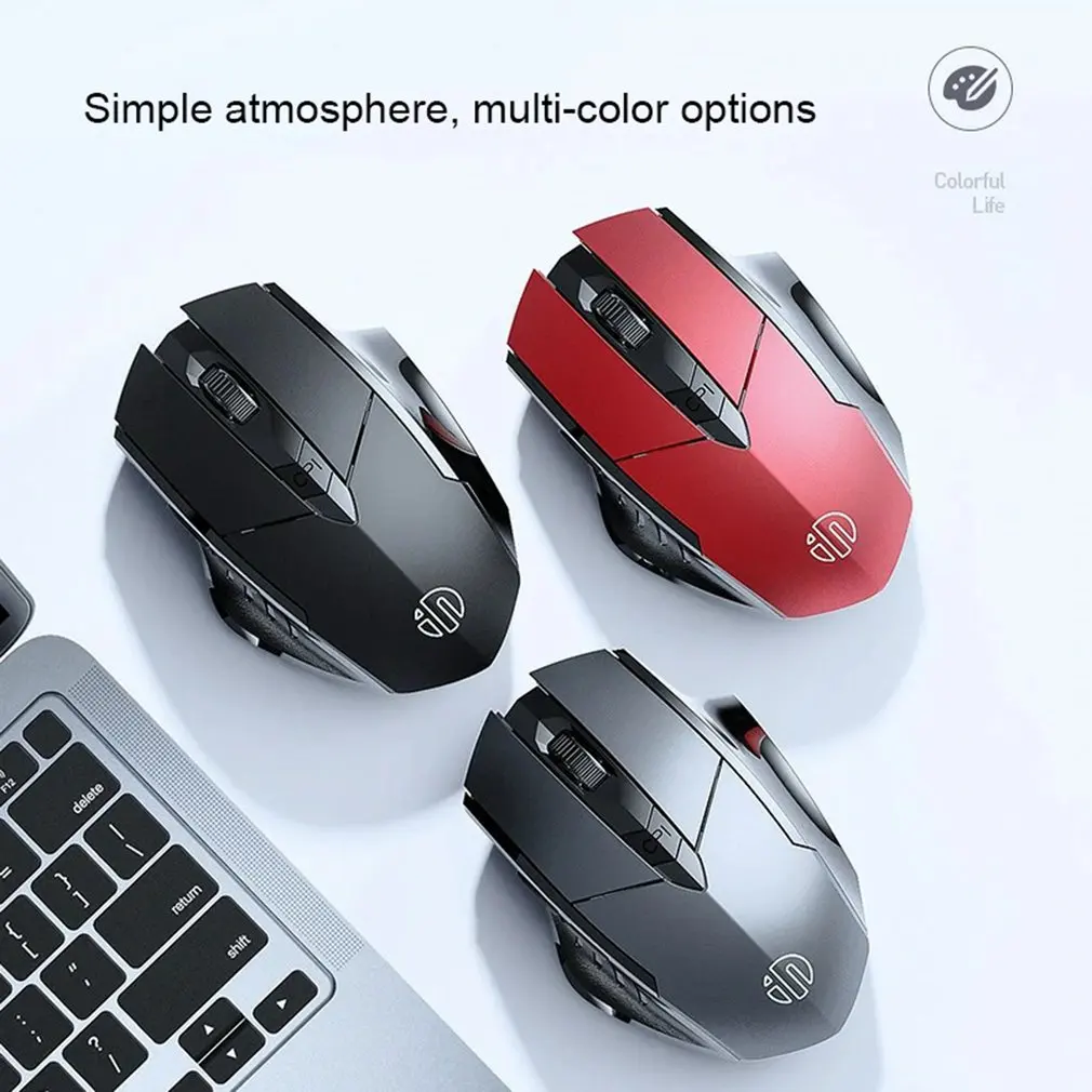 

Bluetooth-compatible 2.4G Wireless Mouse for Computer Laptop PC Silent Rechargeable Charging Home Game Ergonomic Noiseless Mouse