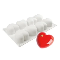 3d heart shape silicone cake molds chocolate jelly mold cake decoration tools french dessert mousse baking for mould