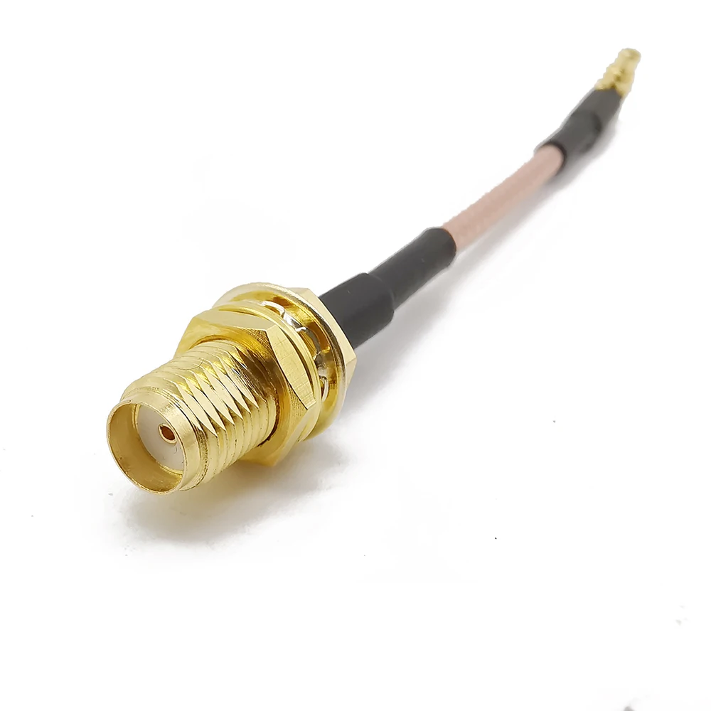 ALLISHOP RF MMCX Мужской Угловой переключатель SMA женский косичка кабель RG178 SMA разъем для MMCX разъем кабеля# Rocheuk