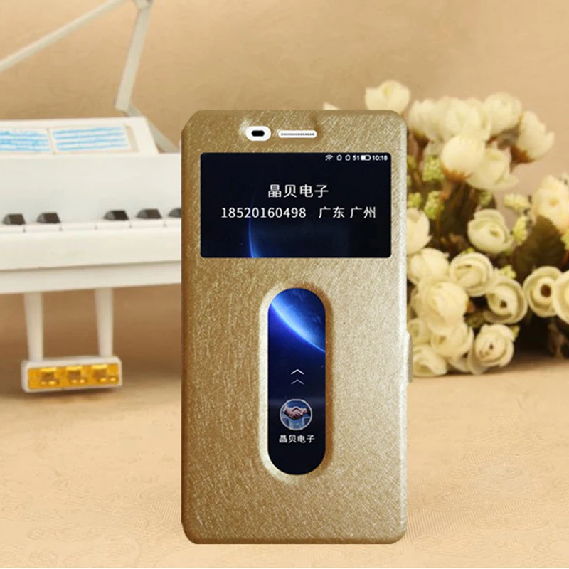 Для lenovo K6 Note откидной Чехол 5 быстрый вид окно PU кожаный чехол-подставка для Coque Vibe