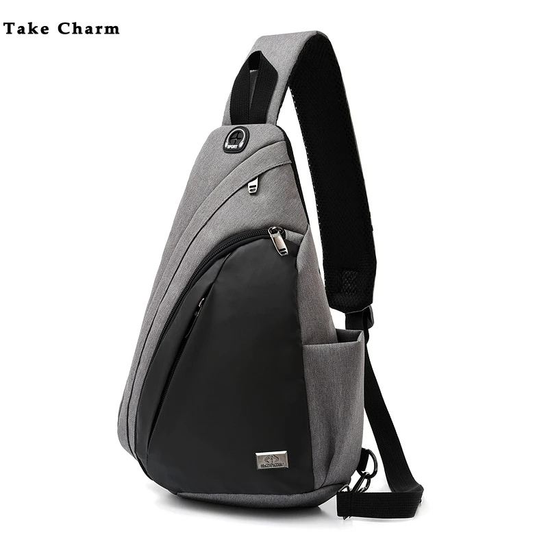 Нагрудная сумка для спорта на открытом воздухе Мужская Противоугонная Большая