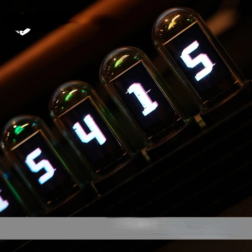 RGB светодиодные трубчатые часы винтажные цифровые Nixie 6 бит отображение времени