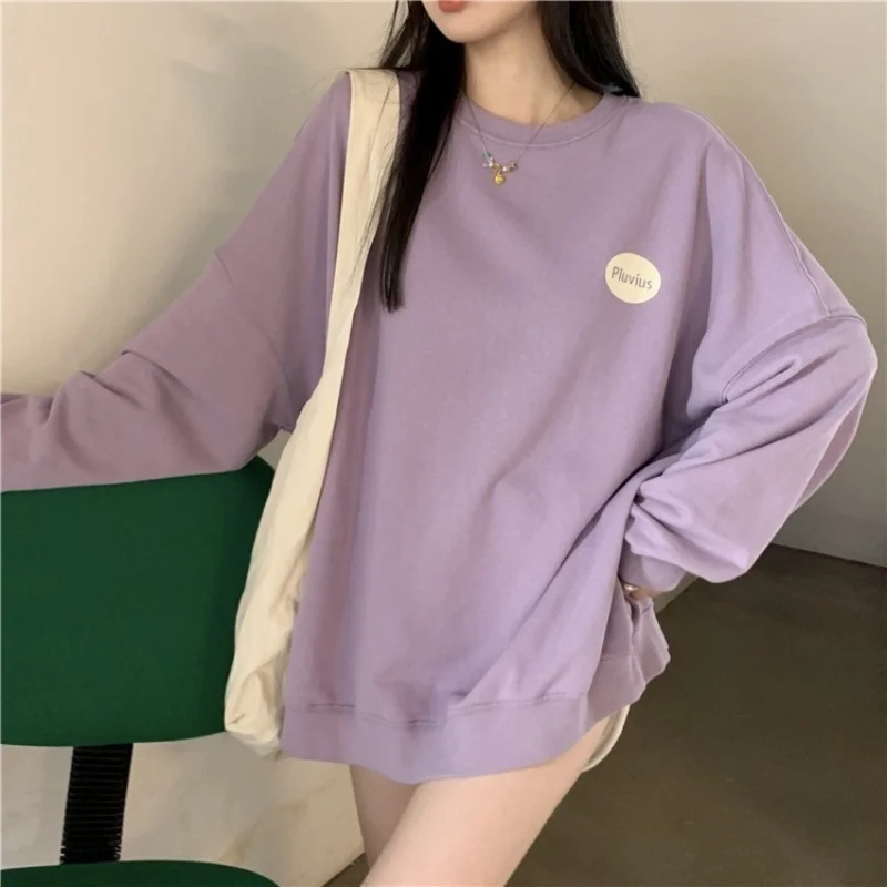 

Real Shot Sweater for Women Thin Loose Hooded Age-Reducing Internet Celebrity