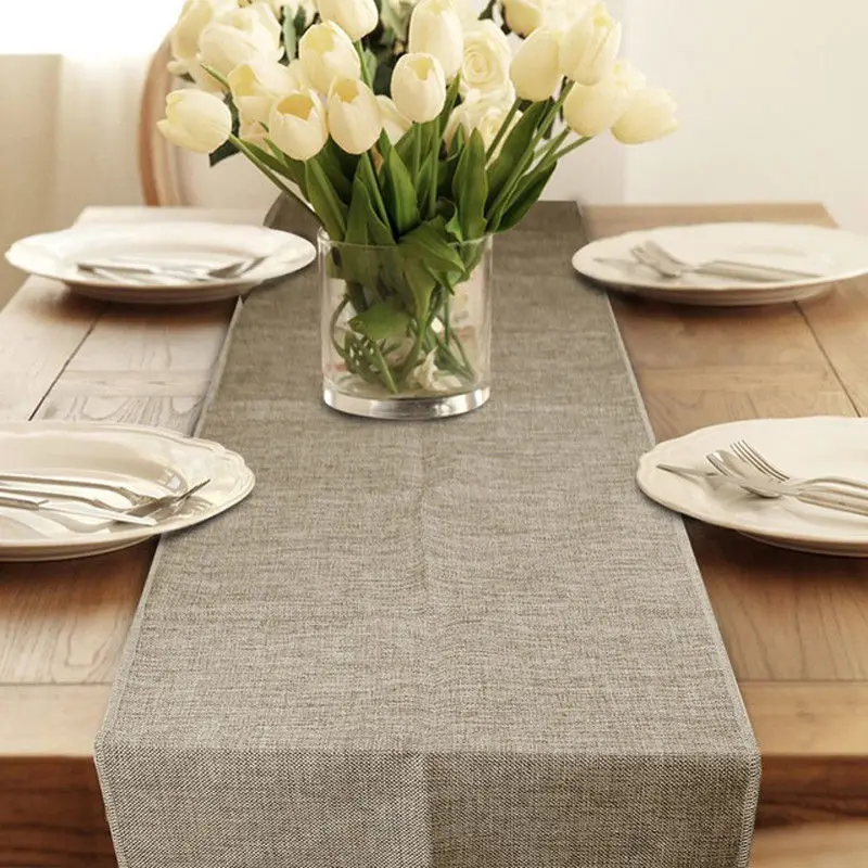 2020 Newest Hot 1Pcs Rectangle Cotton Linen Tablecloth Table Runner Cover Case Rectangular Cloth Economy Home Slipcover | Дом и сад