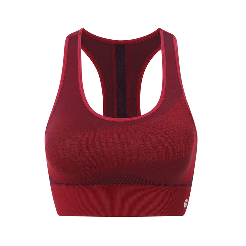 

2020 women Yoga Sport Bras Seamless Crop Bra Workout Tops Shockproof Underwear High Impact Fitness Vest Tops Without Underwire