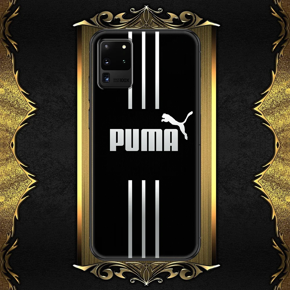 

Luxury Brand Pumaes Phone case For Samsung Galaxy Note 4 8 9 10 20 S8 S9 S10 S10E S20 Plus UITRA Ultra black trend prime