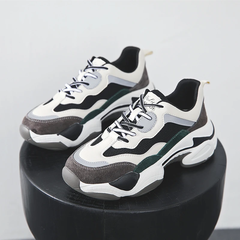 RASMEUP/Новинка лета осени 2019 спортивная обувь женская сетчатая дышащая на толстой