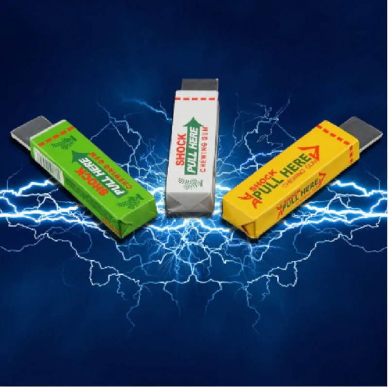 Электрический Шокер шутка игрушка безопасность жевательная резинка Тяговая