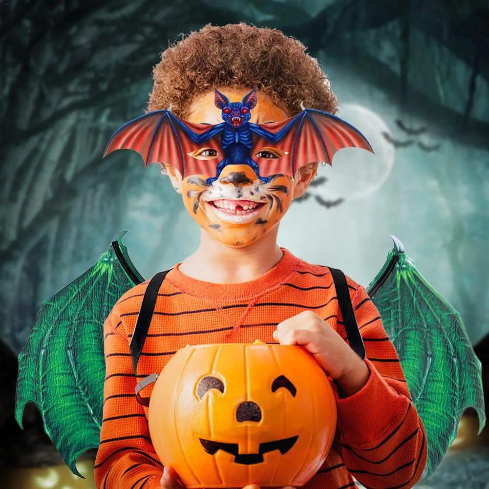 Летучая мышь маска вампира крылья Набор Хэллоуин Взрослый Ребенок Косплей