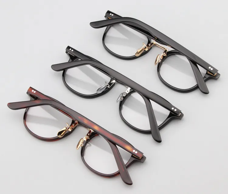 

Vintage Handmade Acetate Glasses Frame Unisex Prescription Lens Optical Eyewear Goggle Anti-reflective Retro Reading Eyeglasses