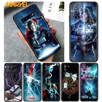 thor marvel hero for samsung galaxy s21 ultra plus note 20 10 9 8 s10 s9 s8 s7 s6 edge plus soft black phone case