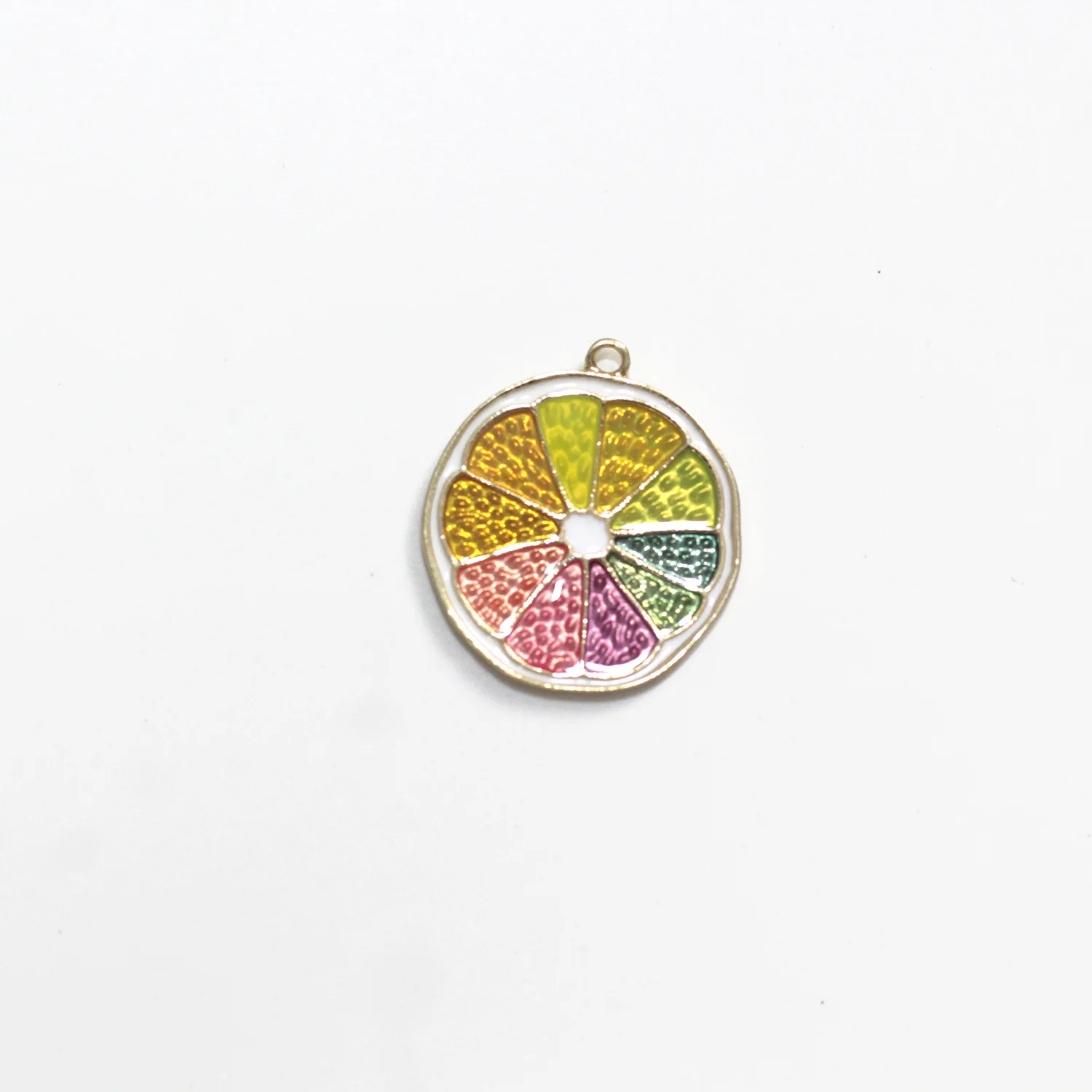 

10pcs Lemon Slices Enamel Charm for Jewelry Making Cute Earring Pendant Bracelet Necklace Charms Diy Design Charms