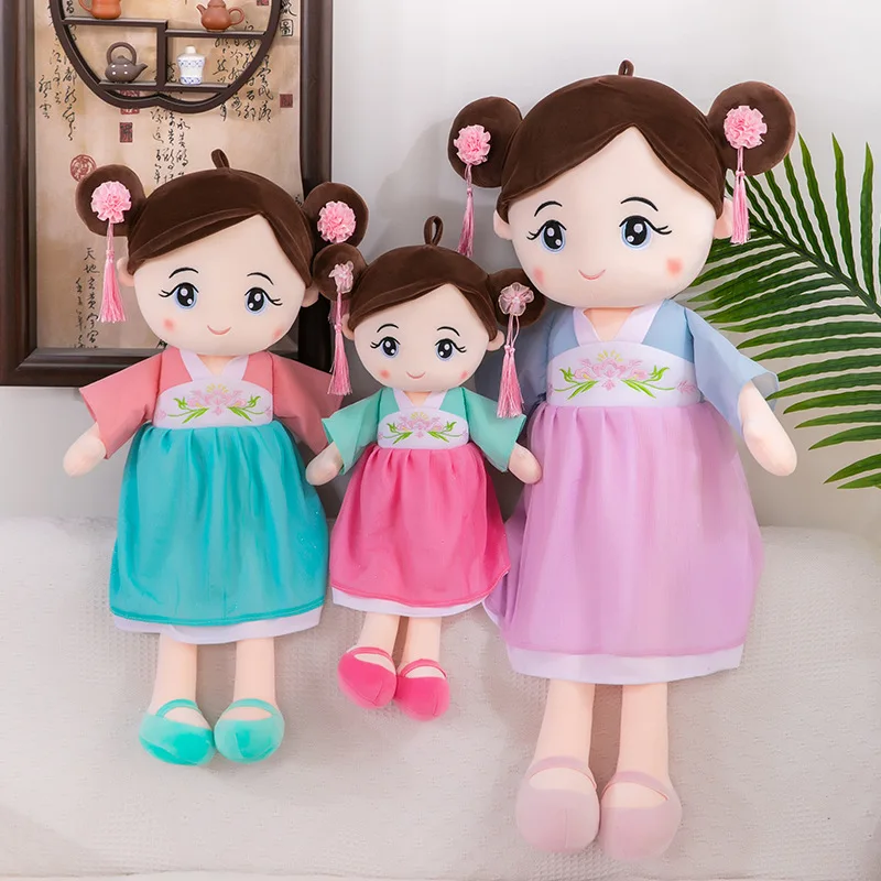 

Kawaii Anna Hanfu Doll Plush Toy Baby Toys Kid Toys Girl Christmas Gifts Toys for Children Home Decor