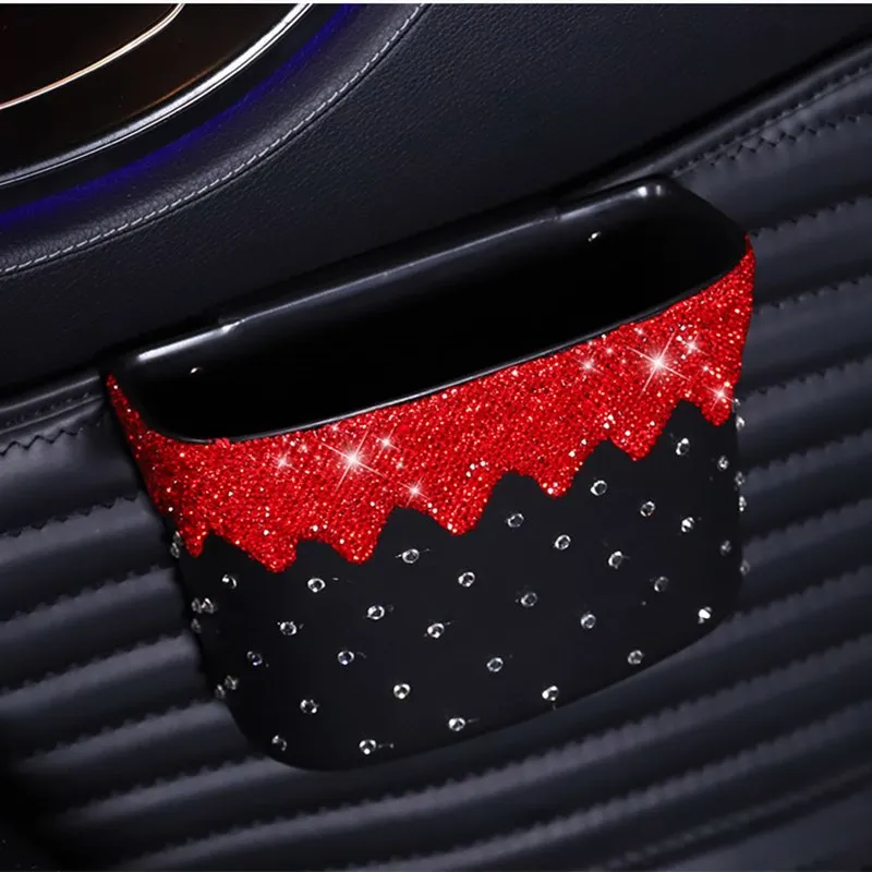 Пепельница blingbling красная для стразы автомобильная коробка салфеток мусорный бак