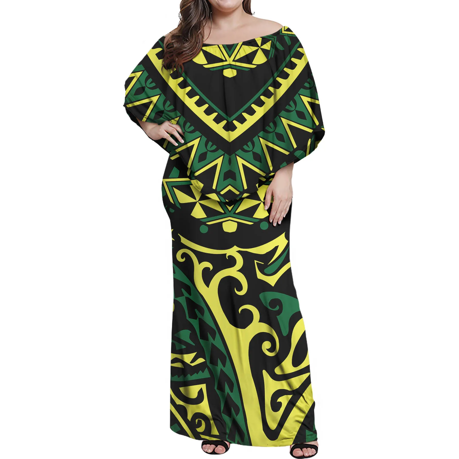 

HYCOOL Sexy Fall Dress Women Slash Neck Sleeveless Ruffle Winter Beach Dresses Maxi Sundress Casual Party Dress Plus Size