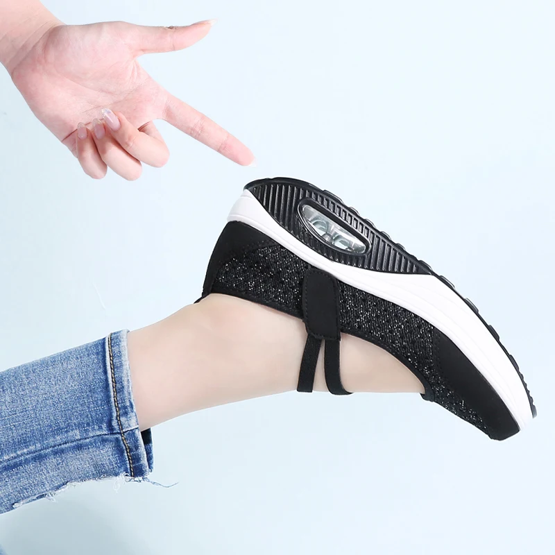 2018 летние женские туфли на плоской платформе Женская дышащая повседневная обувь