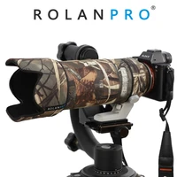 rolanpro nylon waterproof camouflage lens cover for sony fe 70 200mm f2 8 gm oss lens case guns coat sleeve foto bag