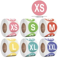 500pcsroll 2 5 cm size mark sticker xs s m l xl xxl clothes goods size identification label stickers