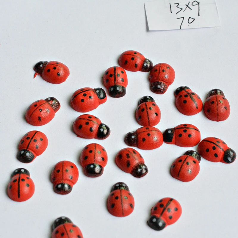 DIY Божья коровка форма ювелирные аксессуары красные цвета природа деревянные