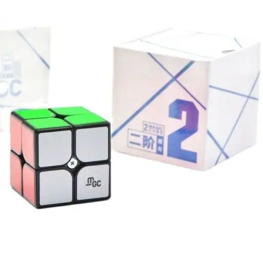 Оригинальный Yongjun YJ MGC 2x2 профессиональный Магнитный пазл 2x2x2 магический куб