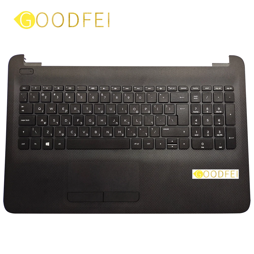 

New Original For HP 15-AY 15-AC 15-AF 15-BA 15-BN 250 255 G4 G5 Palmrest Upper Case C Cover + US Keyboard + Touchpad Hebrew