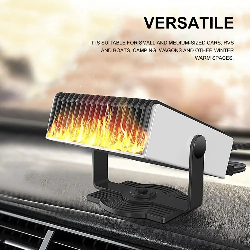 

Car Heater Portable Dryer Windshield Demister Defroster Convenient Electric Heating Fan For Vehicles Control Temperature Heaters