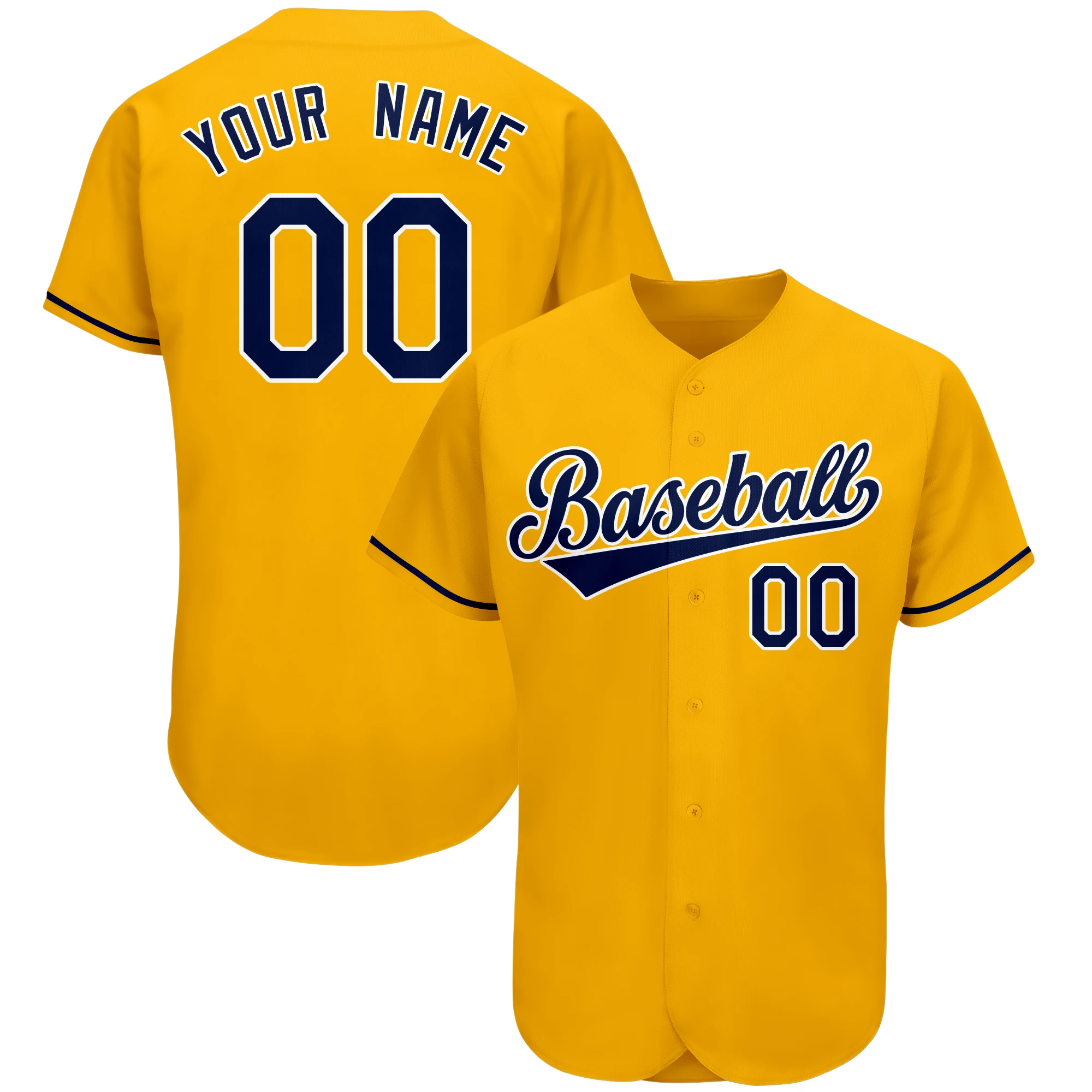 Custom Baseball Jersey Design Classic Shirt Button Down Print Team Name Number Softball Jersey for Men/Youth Game Training/Party