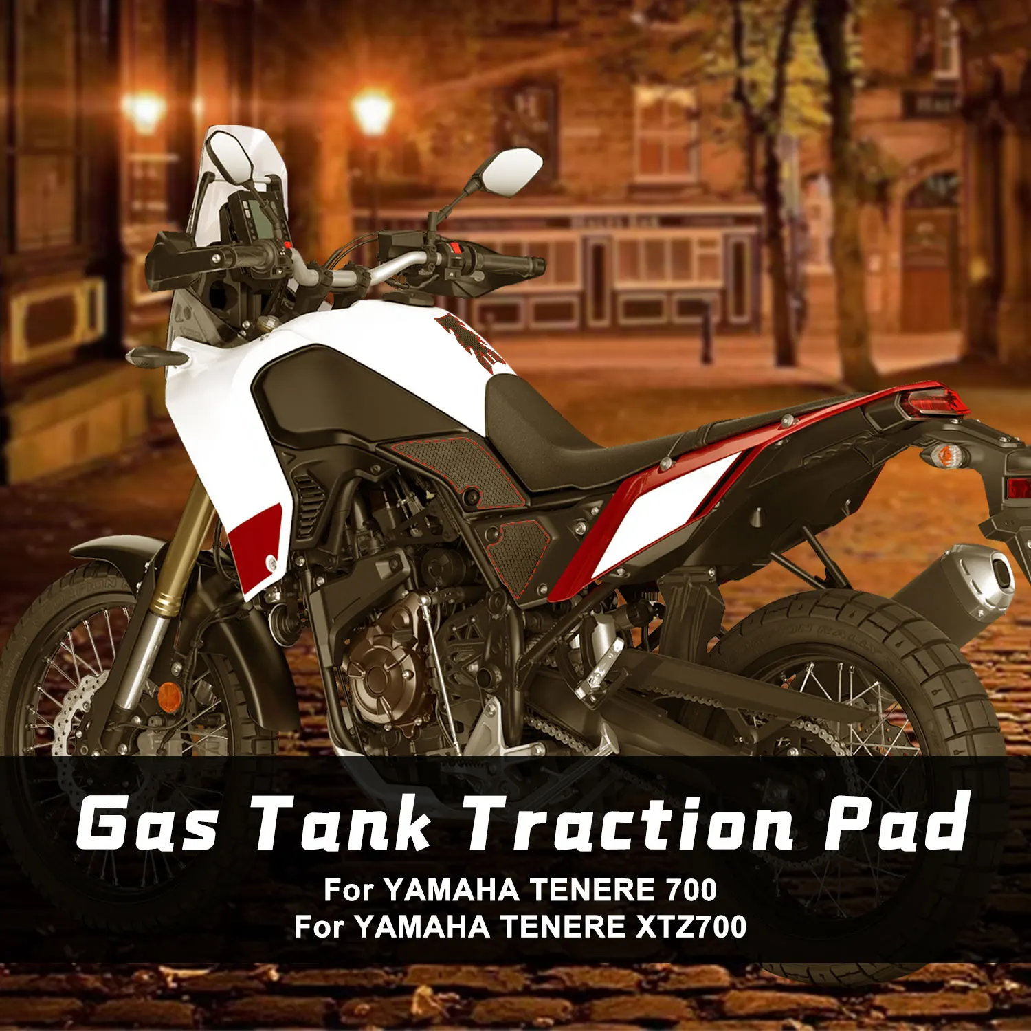 

For YAMAHA Tenere 700 Tank Pad Protector Motor Sticker Decal Fuel Gas Knee Grip Side Traction Pad T700 XTZ700 2019 2020 2021