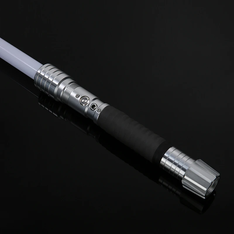 Sable de luz l&aacute;ser dos en uno para ni&ntilde;os, espada l&aacute;ser con empu&ntilde;adura de Metal con hoja de Pc, juguete Led, Rgb/Neo Pixel-3