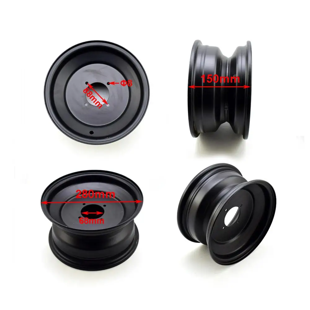 10 дюймовый квадроцикл Quad Wheel Rim GO kart Golf Багги Drift Trike Off Road 4 wheel|Обода| |