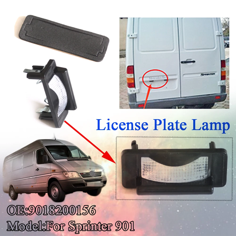 1 шт. освещение для автомобильного номерного знака Mercedes Sprinter V w LT 1995 2006 1996 9018200156