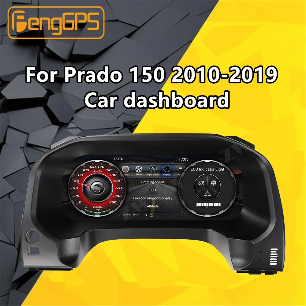 Для Prado 150 Toyota Land Cruiser Dashboard Android Мультимедийный Плеер 2010 2019 автомобильный аудио