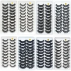 10 пар 3D норковые ресницы натуральные ресницы оптом, драматические накладные ресницы для макияжа глаз