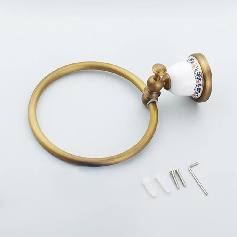 Кольцо для полотенец декоративное Латунное ванной комнаты XL-3307 | Обустройство