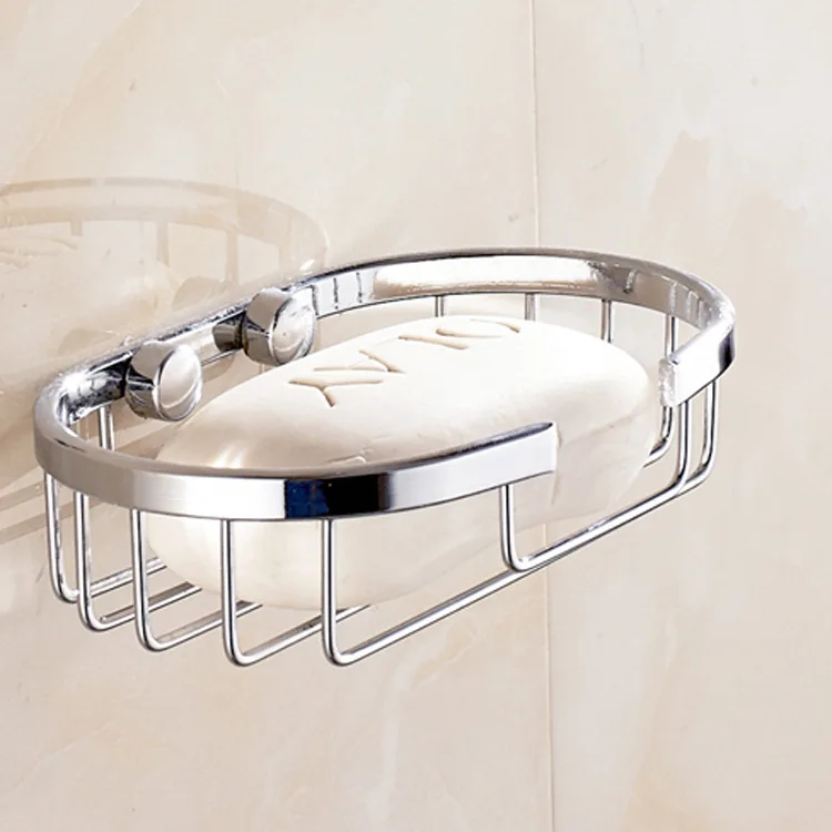 

Stainless Steel Wall Mounted Shower Soap Holder Aluminum Wall Mounted Soap Box Soap Sponge Dish Bathroom Tools