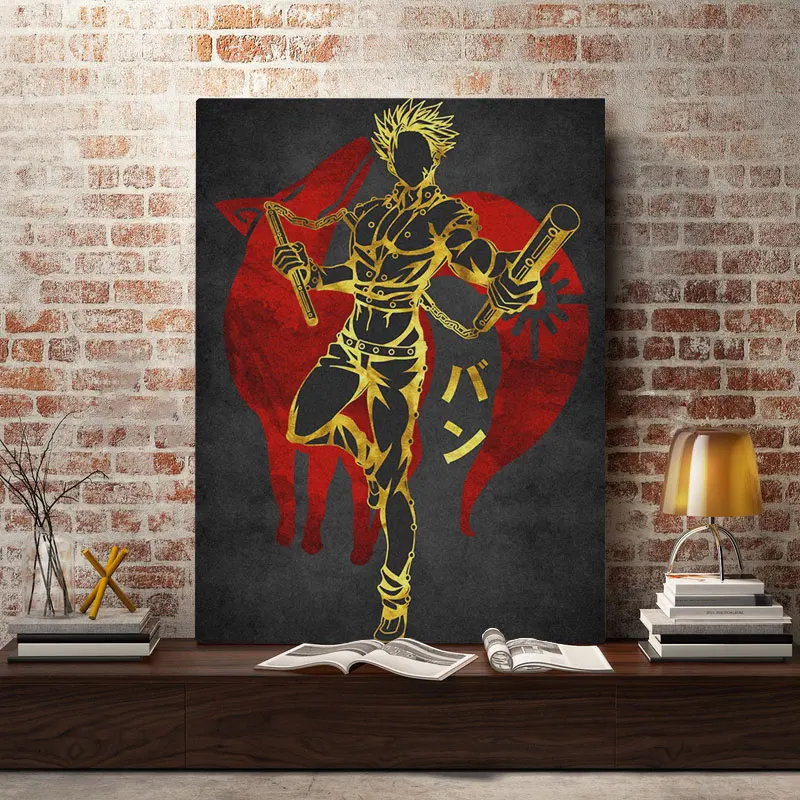 

Ban Seven Deadly Sins Poster Canvas Wall Art Decoration prints for living Kid Children room Home bedroom decor painting