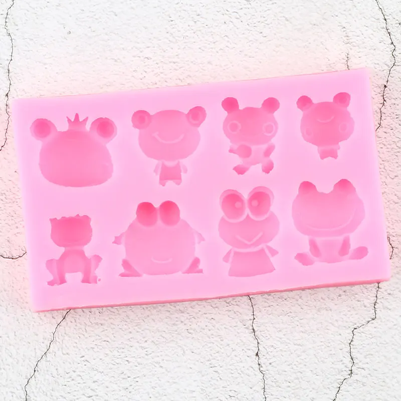 Силиконовая форма в виде лягушки для выпечки кексов искусственная полимерная