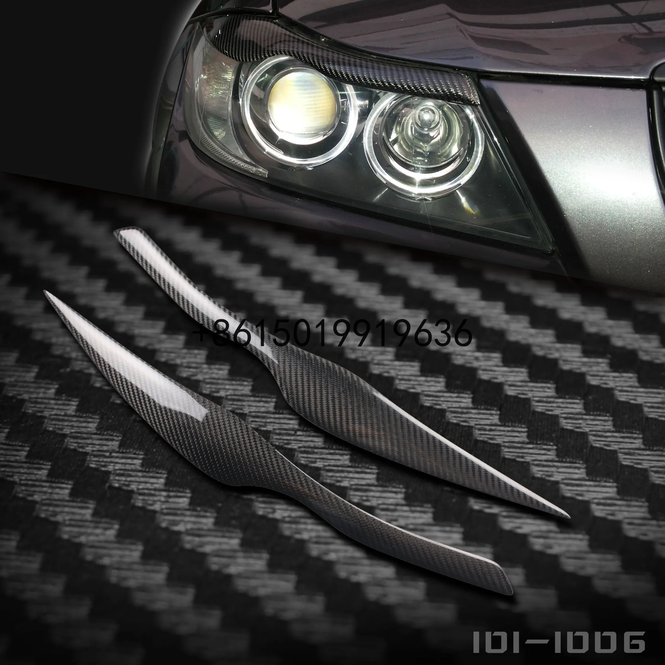 

For BMW E90 3 series 320i 323i 325i 330i 335i carbon fiber lamp eyebrow 2pcs